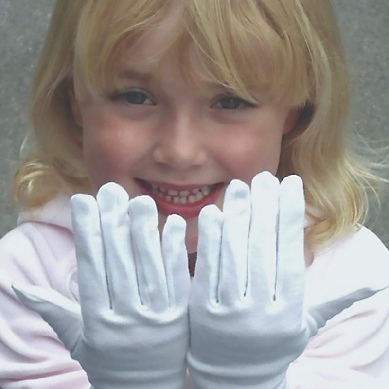 دستکش نخی سفید درجه ۱ (ضد حساسیت) بسته ۱۰ جفتی